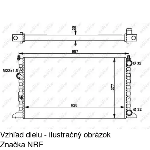 Chladiče vody POLCAR 954108A3 - obr. 1