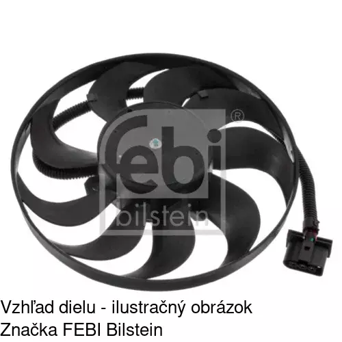 Ventilátor bez krytu / podpery POLCAR 954123U1 - obr. 1