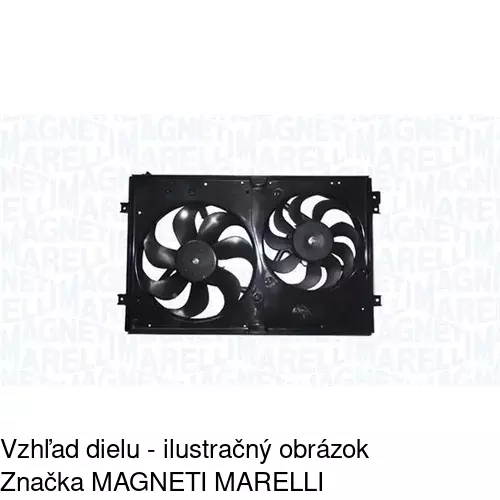 Ventilátor bez krytu / podpery POLCAR 954123U3 - obr. 3