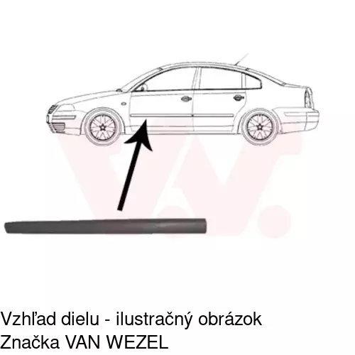 Lišta dverí POLCAR 95480031