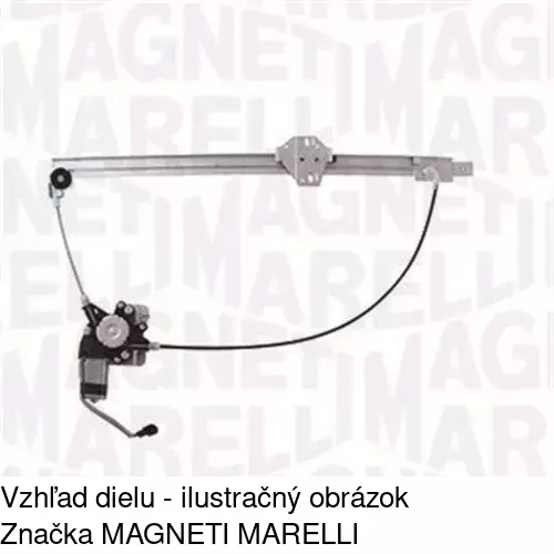 Manuálny mechanizmus okna dverí POLCAR 9566PSM1 - obr. 1