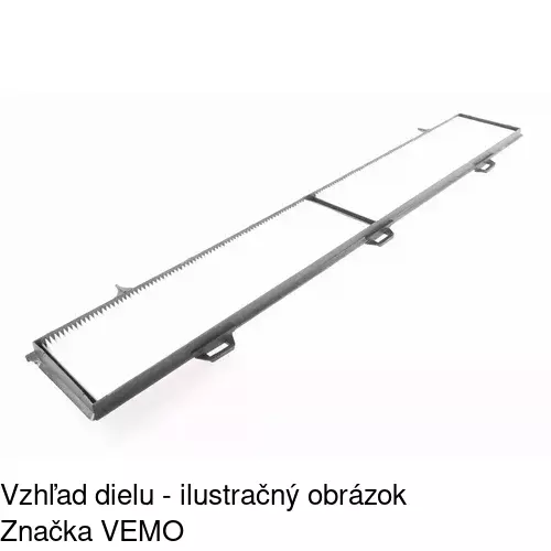 Kabínový filter s uhlíkom POLCAR S11-1024 - obr. 1