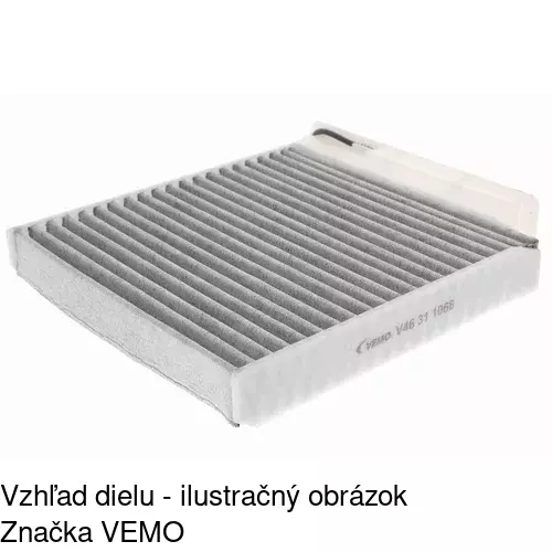 Kabínový filter s uhlíkom POLCAR S11-1030 - obr. 2