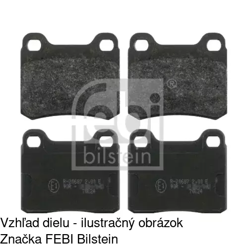 Brzdové dosky POLCAR S70-0033 - obr. 1