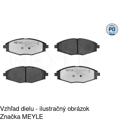 Brzdové dosky POLCAR S70-0096 - obr. 1