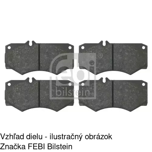 Brzdové dosky POLCAR S70-0165 - obr. 1