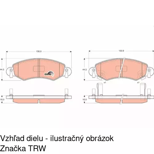 Brzdové dosky POLCAR S70-0183 - obr. 3