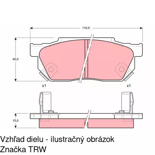 Brzdové dosky POLCAR S70-0211