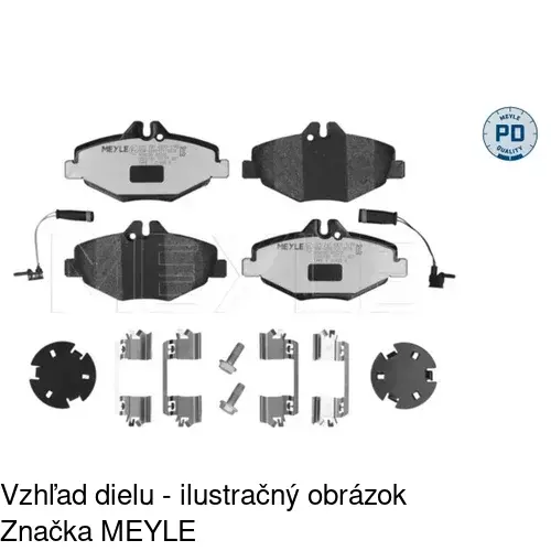 Brzdové dosky POLCAR S70-0258