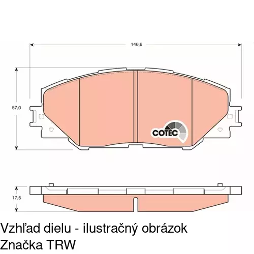 Brzdové dosky POLCAR S70-0268 - obr. 5