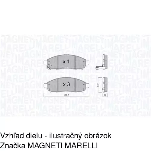 Brzdové dosky POLCAR S70-0279 - obr. 3