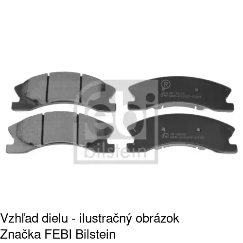 Brzdové dosky POLCAR S70-0280 - obr. 1