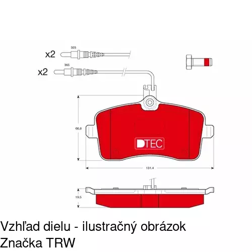 Brzdové dosky POLCAR S70-0280 - obr. 4