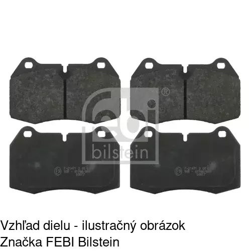 Brzdové dosky POLCAR S70-0295 - obr. 2