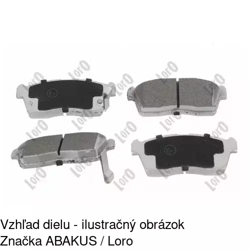 Brzdové dosky POLCAR S70-0301