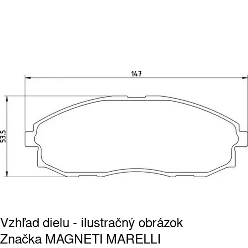 Brzdové dosky POLCAR S70-0318 - obr. 3