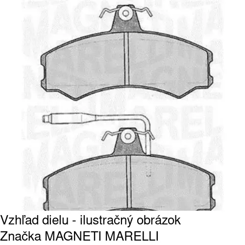 Brzdové dosky POLCAR S70-0334 - obr. 1