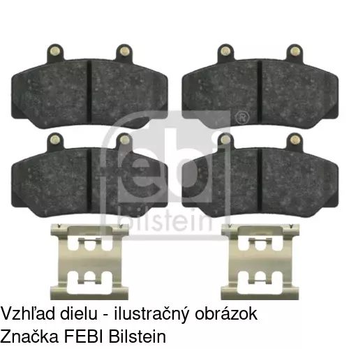 Brzdové dosky POLCAR S70-0390 - obr. 2