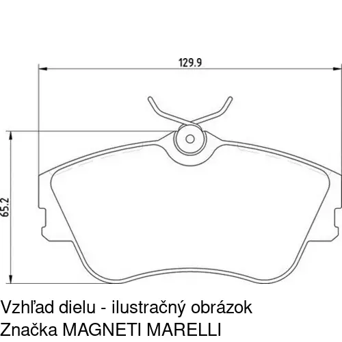 Brzdové dosky POLCAR S70-0411 - obr. 1