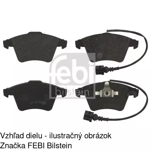 Brzdové dosky POLCAR S70-0412 - obr. 1