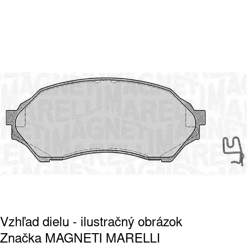 Brzdové dosky S70-0416 /POLCAR/ - obr. 1