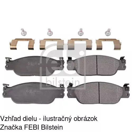 Brzdové dosky POLCAR S70-0448 - obr. 2