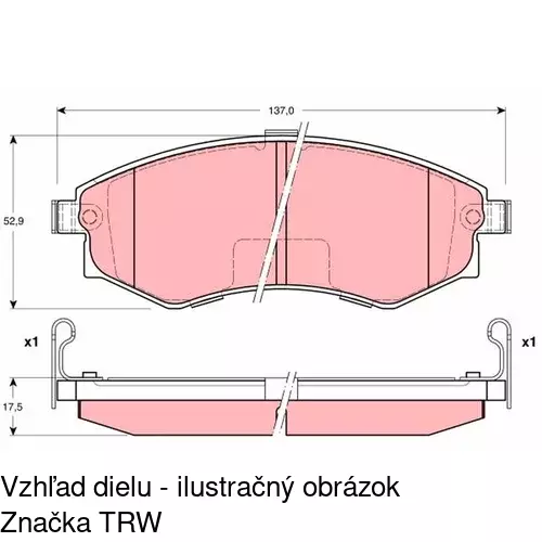 Brzdové dosky POLCAR S70-0458 - obr. 3