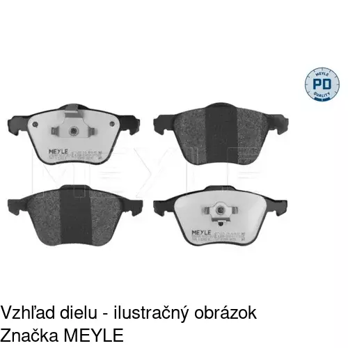 Brzdové dosky POLCAR S70-0478 - obr. 2