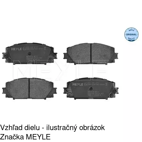 Brzdové dosky POLCAR S70-0502 - obr. 2