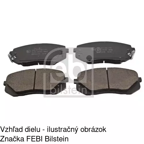 Brzdové dosky POLCAR S70-0527 - obr. 1