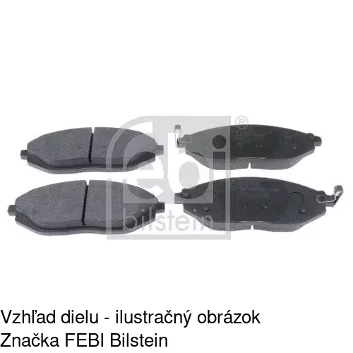 Brzdové dosky POLCAR S70-0563 - obr. 1