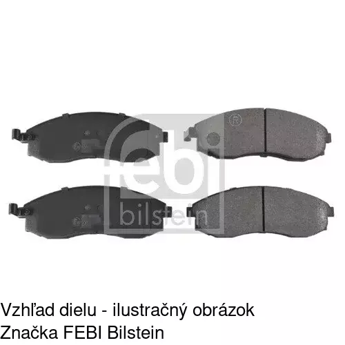 Brzdové dosky POLCAR S70-0595 - obr. 1