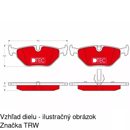 Brzdové dosky POLCAR S70-1087 - obr. 4