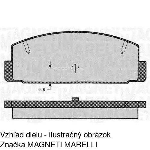 Brzdové dosky POLCAR S70-1105 - obr. 1