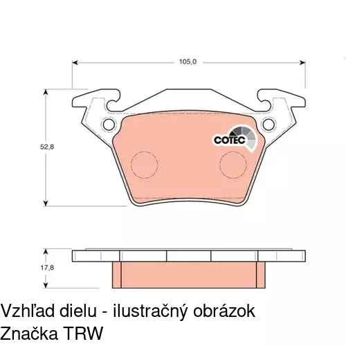 Brzdové dosky POLCAR S70-1130 - obr. 4