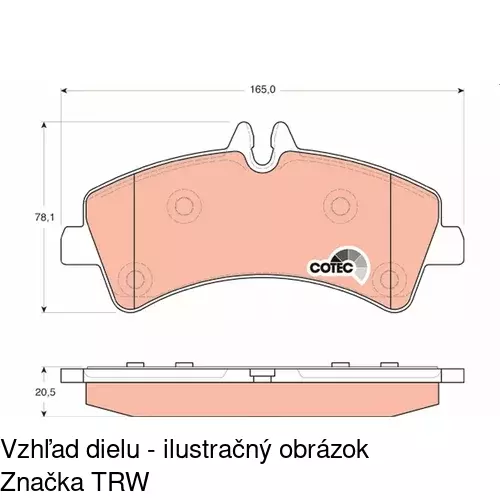 Brzdové dosky POLCAR S70-1384 - obr. 4