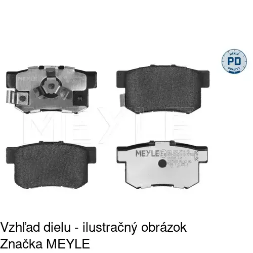 Brzdové dosky POLCAR S70-1535 - obr. 2