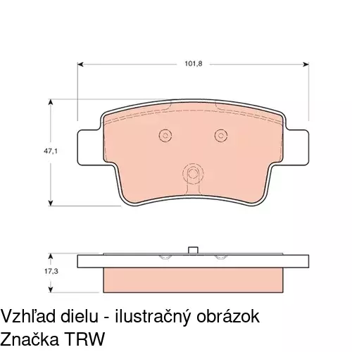 Brzdové dosky POLCAR S70-1552 - obr. 5