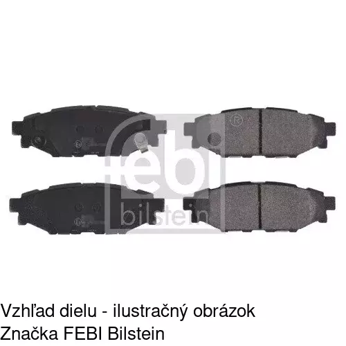 Brzdové dosky POLCAR S70-1610 - obr. 1