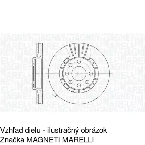 Brzdový kotúč POLCAR S71-0014 - obr. 3