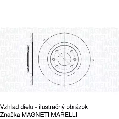 Brzdový kotúč POLCAR S71-0096 - obr. 1