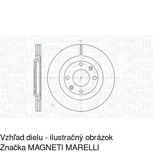 Brzdový kotúč POLCAR S71-0112 - obr. 1