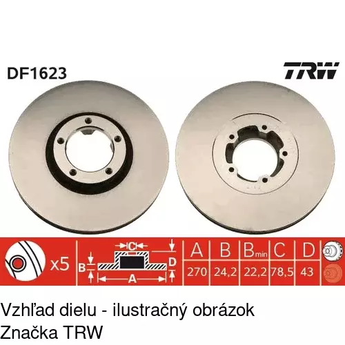 Brzdový kotúč POLCAR S71-0171 - obr. 4