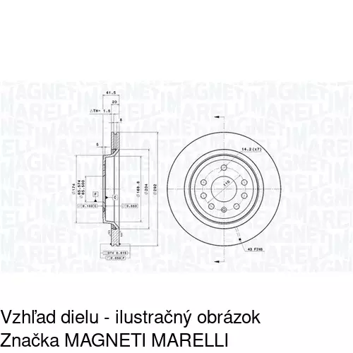 Brzdový kotúč POLCAR S71-1318 - obr. 2