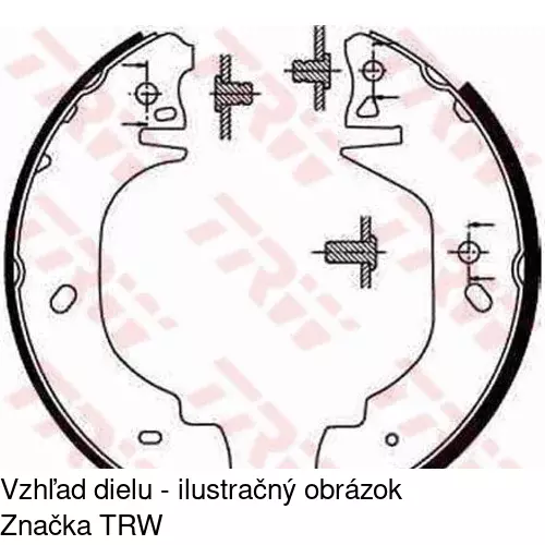 Brzdové čeľuste POLCAR S72-1051