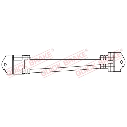 Brzdová hadica QUICK BRAKE 25.008