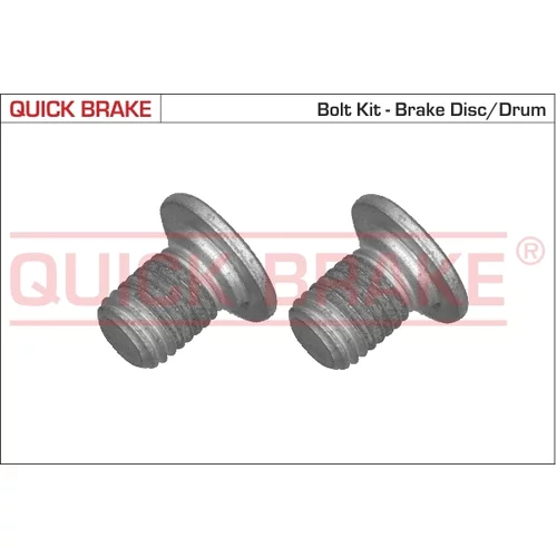 sada skrutiek, brzdový kotúč QUICK BRAKE 11661K