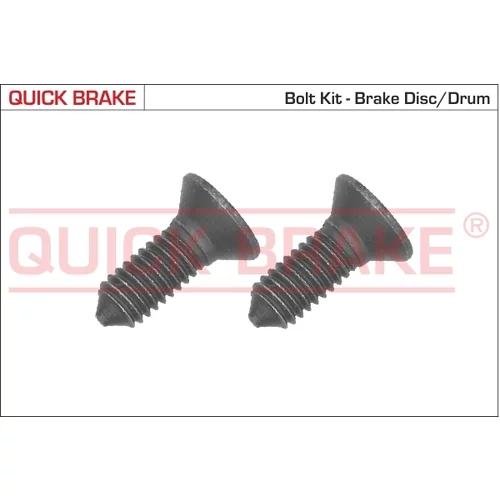 sada skrutiek, brzdový kotúč QUICK BRAKE 11667K