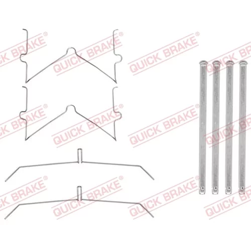 Sada príslušenstva obloženia kotúčovej brzdy QUICK BRAKE 109-0003