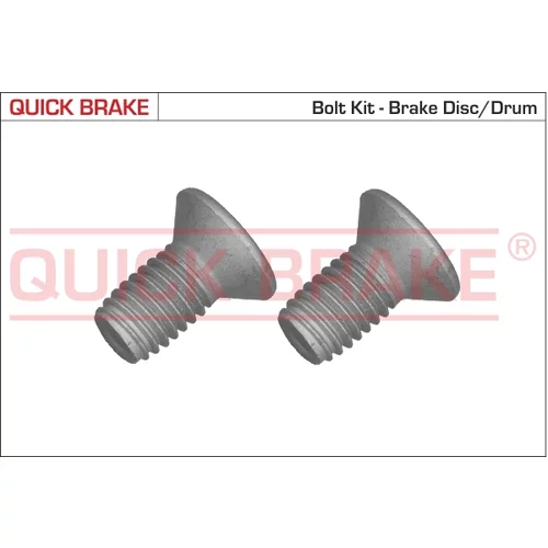 sada skrutiek, brzdový kotúč QUICK BRAKE 11670K